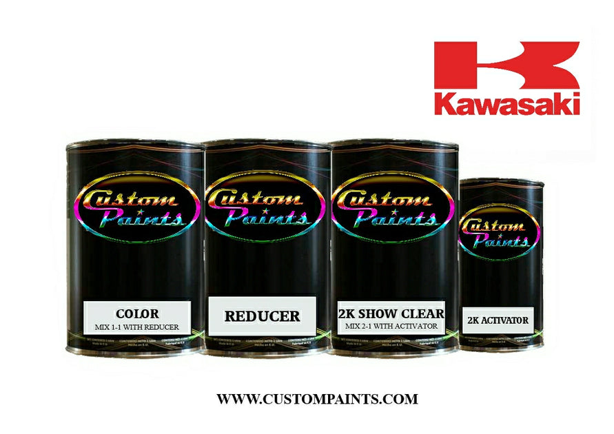 Kawasaki Pearl Chateau Gray Paint code 21 Custom Paints Inc